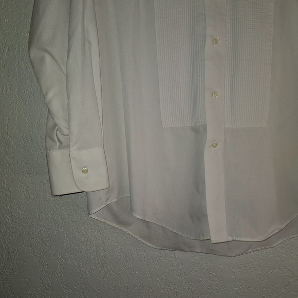 Vintage Tuxedo Shirt Patriotic Stars Embellishment By Chaplin Size Large 32-33 - Picture 4 of 9